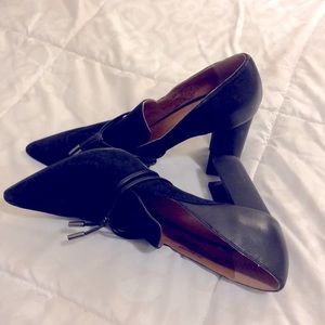 Halston Heritage Suede/Leather Dress Shoes - sz 8